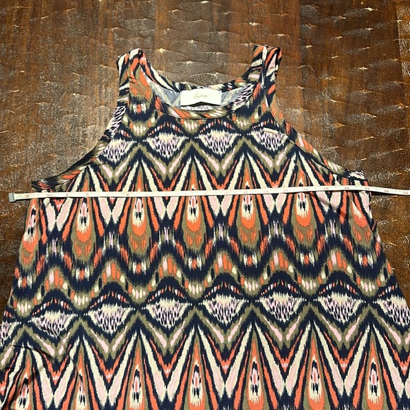 Ikat Patterned Racerback Tanktop by Braeve - Large - Picture 3 of 5